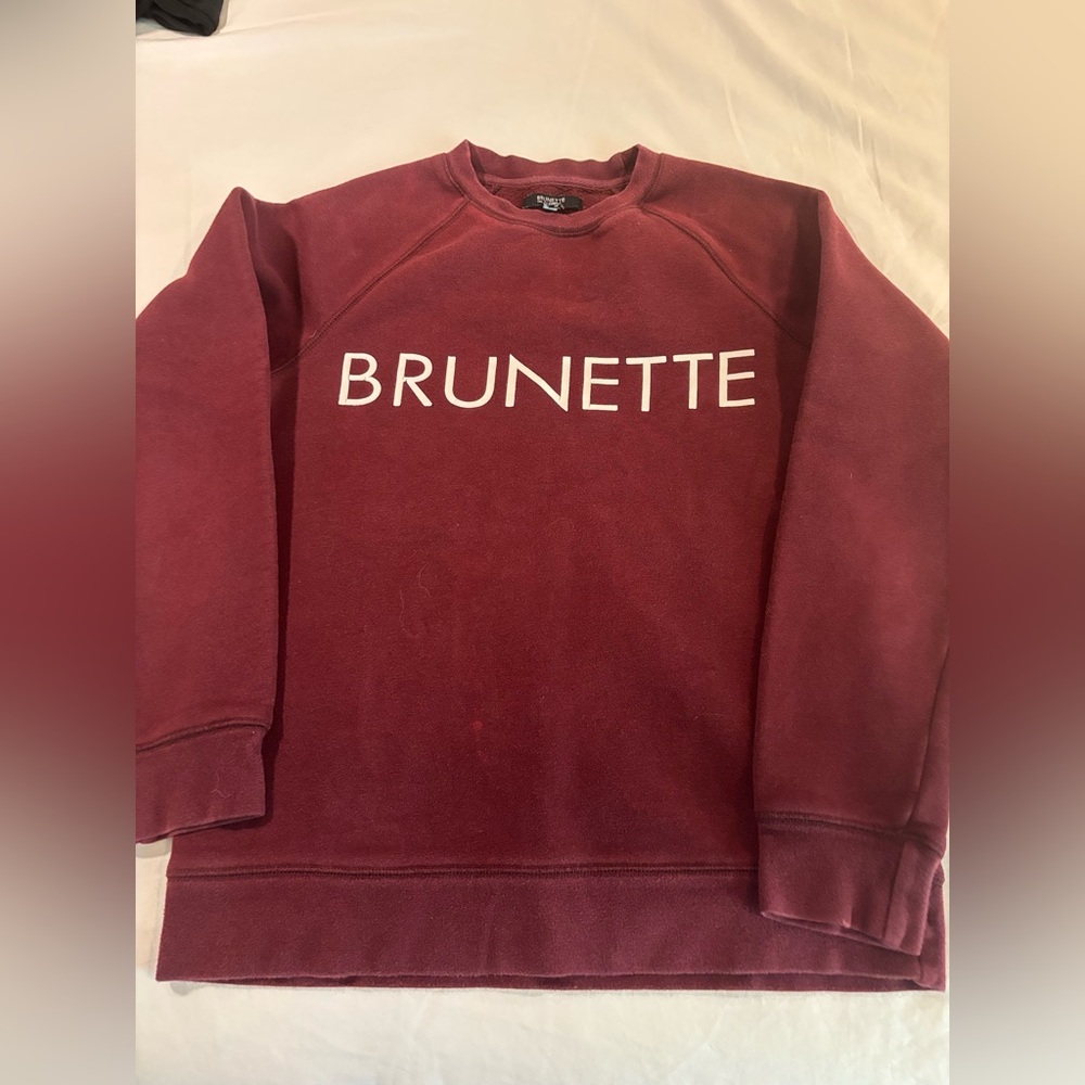 BRUNETTE CREW NECK SWEATER Size Small